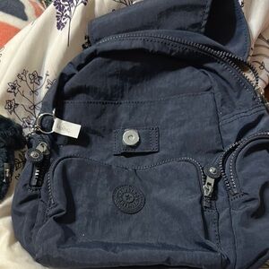 Kipling Dark Blue Backpack navy blue NWOT
